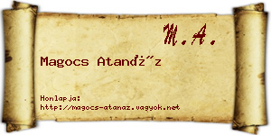 Magocs Atanáz névjegykártya